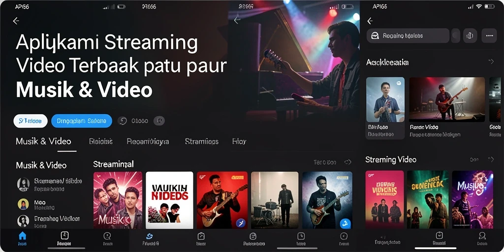 Tampilan antarmuka API66 yang menarik dengan fitur unggulan streaming video.