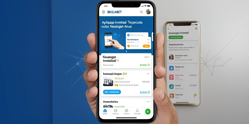 Tampilan antarmuka BIOLABET yang modern dan fungsional untuk investasi.