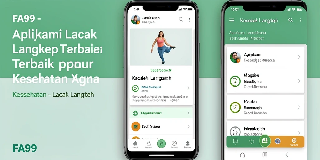 Tampilan antarmuka utama FA99 untuk lacak langkah harian.