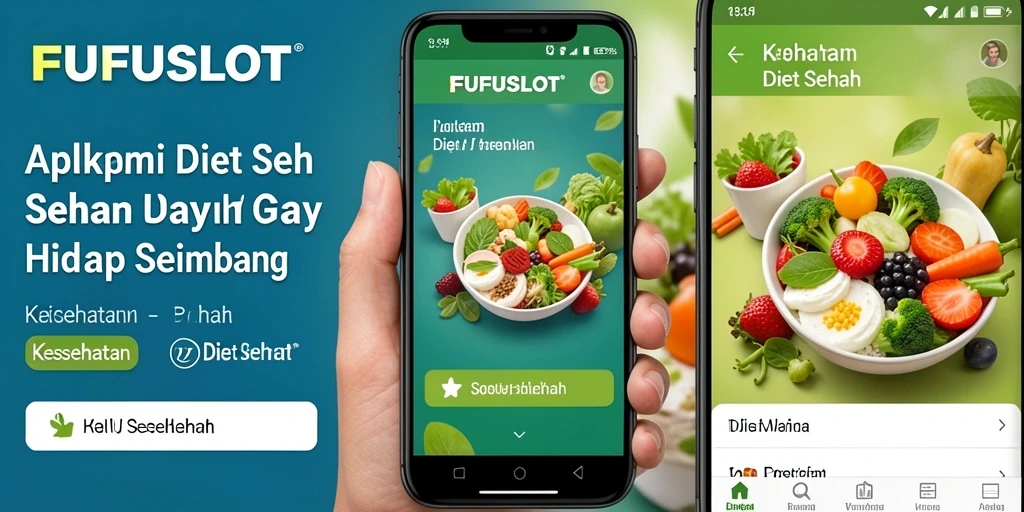 Antarmuka FUFUSLOT yang ramah pengguna dan menarik untuk Diet Sehat.