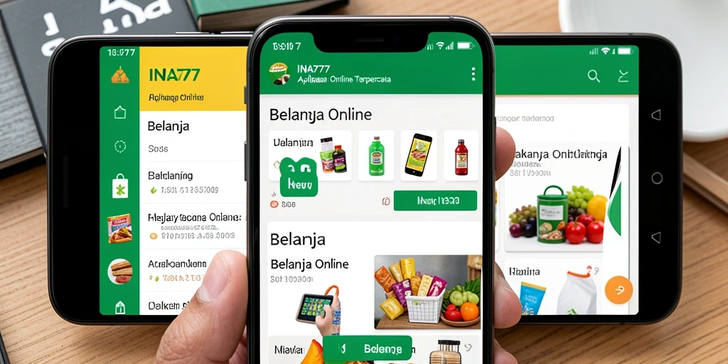 Tampilan antarmuka aplikasi INA777 yang sederhana dan menarik.