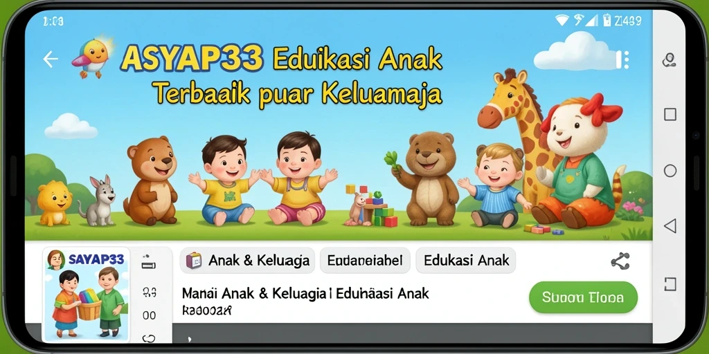 Antarmuka interaktif SAYAP33 untuk edukasi anak yang menyenangkan.