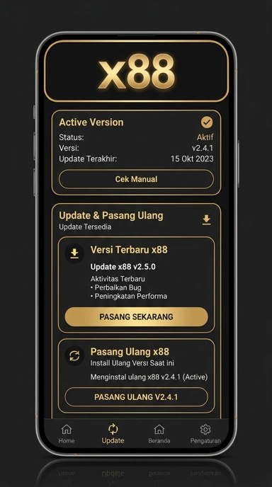 Riwayat Versi Aplikasi x88 untuk Android